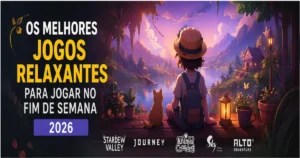 Os Melhores Jogos Relaxantes para Jogar no Fim de Semana (2026)